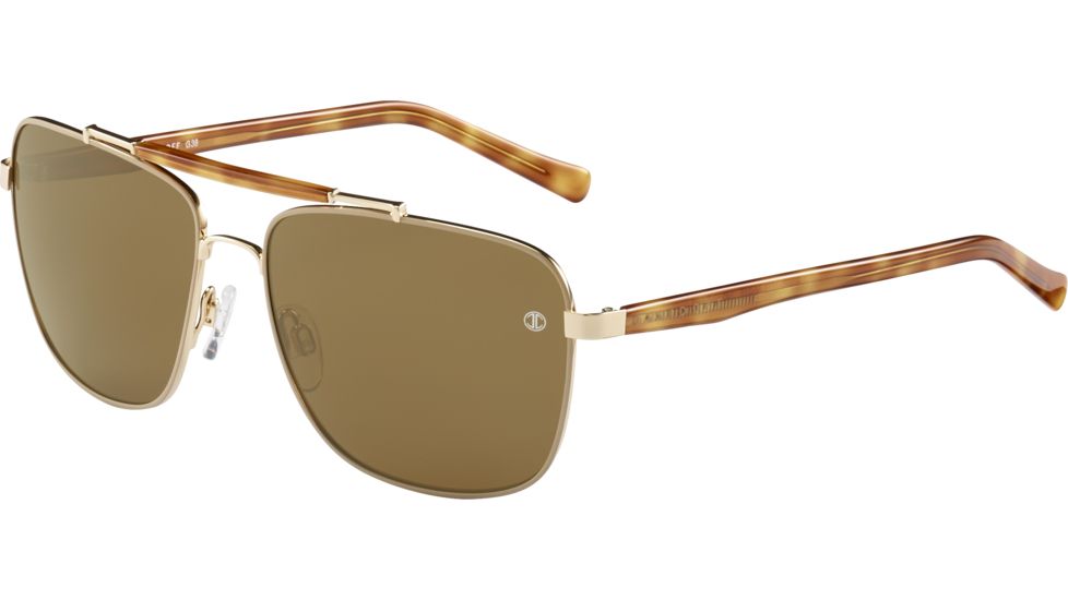 Davidoff 97350 Single Vision Prescription Sunglasses, Gold Frame, 97350-1016SV