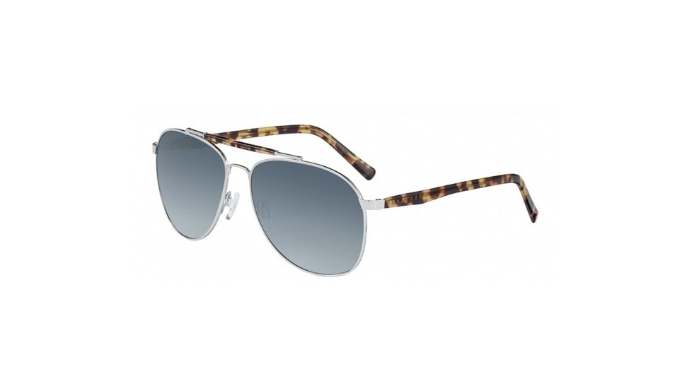 Davidoff 97352 Sunglasses,Rhodium Frame,Grey/Blue Gradient Lens, 97352-5100
