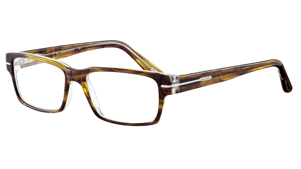 Davidoff No. 91021 Eyeglasses - Brown Frame and Clear Lens 91021-6338