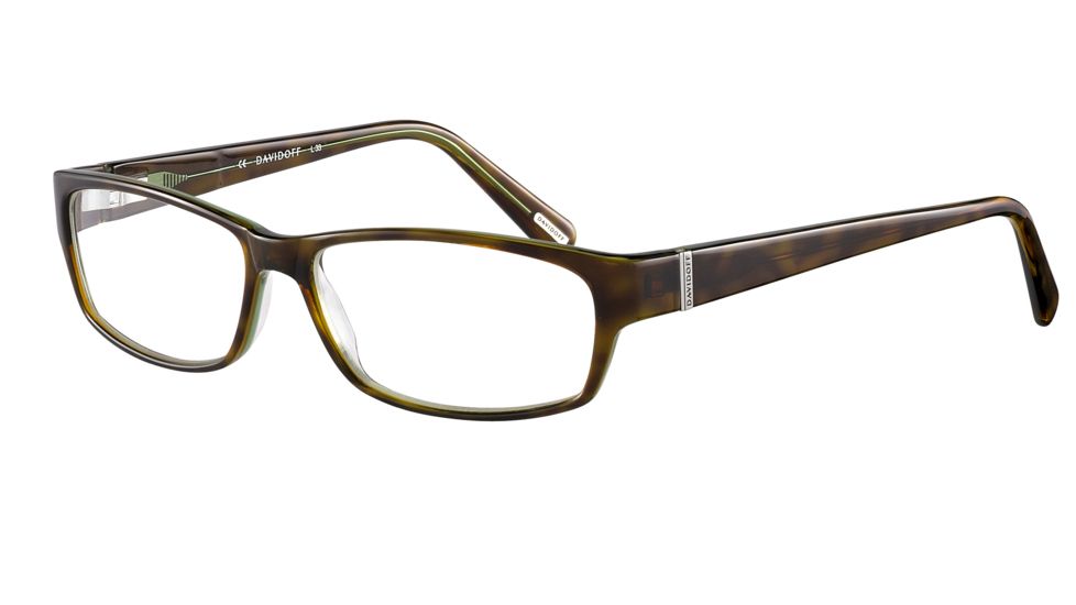Davidoff 91024 Single Vision Prescription Eyeglasses - Brown Frame and Clear Lens 91024-6351SV
