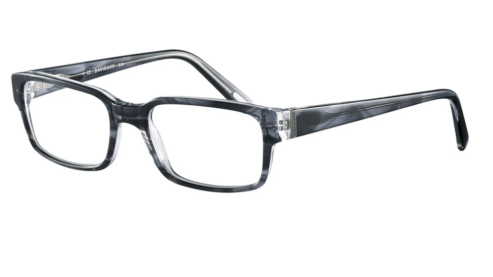 Davidoff 91027 Progressive Prescription Eyeglasses - Anthracite Frame and Clear Lens 91027-6339PR