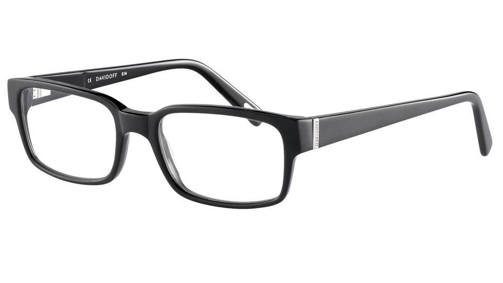 Davidoff 91027 Progressive Prescription Eyeglasses - Black Frame and Clear Lens 91027-8840PR