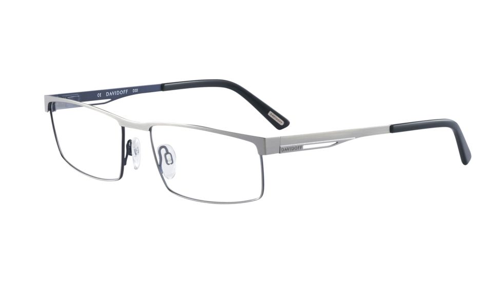 Davidoff 93033 Bifocal Prescription Eyeglasses - Grey Frame and Clear Lens 93033-549BI