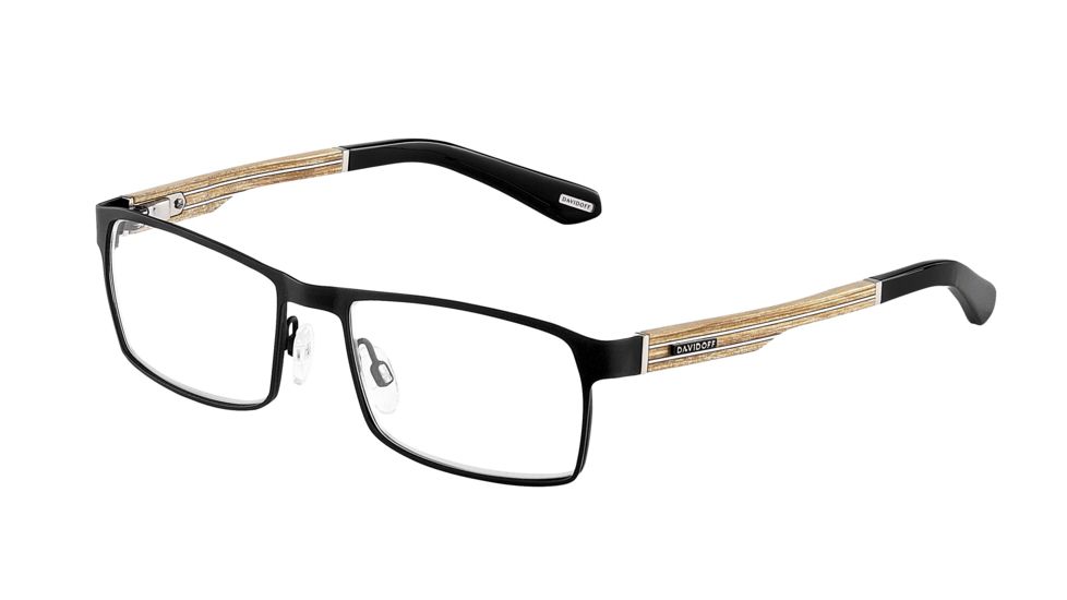 Davidoff 93041 Bifocal Prescription Eyeglasses - Black Frame and Clear Lens 93041-610BI