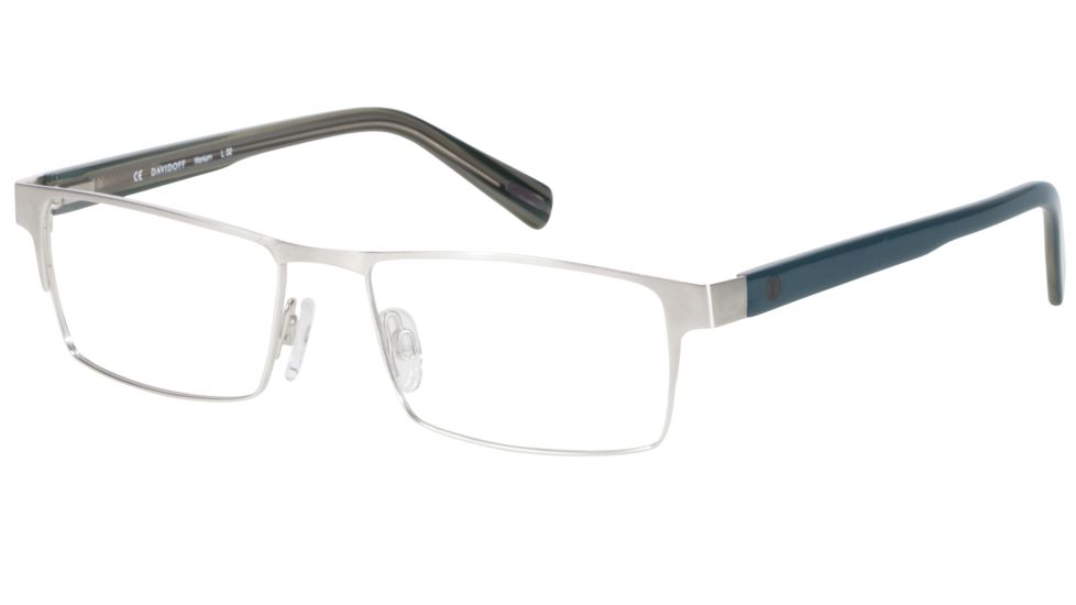 Davidoff 95092 Bifocal Prescription Eyeglasses - Silver Frame and Clear Lens 95092-100BI