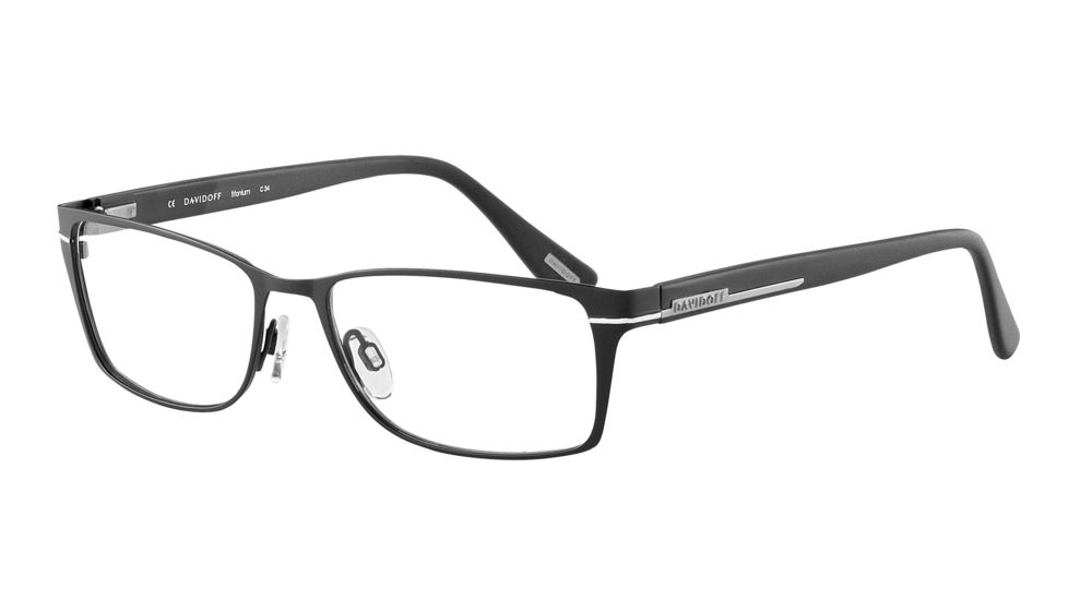 Davidoff 95102 Progressive Prescription Eyeglasses - Black Frame and Clear Lens 95102-610PR