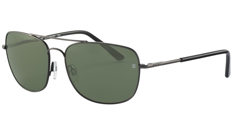 Davidoff No. 97322 Sunglasses - Black Frame and Grey Green Lens 97322-420