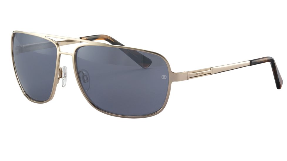 Davidoff 97324 Bifocal Prescription Sunglasses - Gold Frame and Grey Silver Lens 97324-600BI