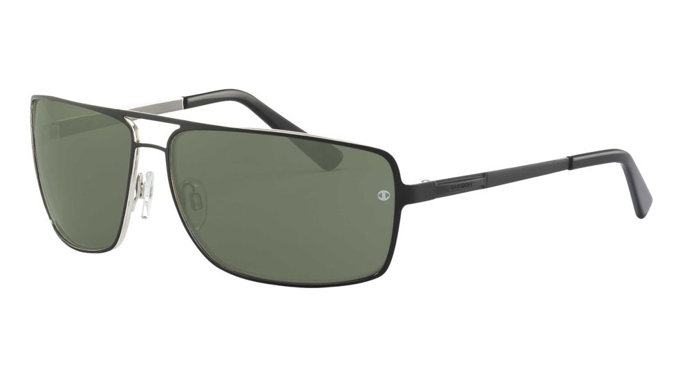Davidoff 97325 Bifocal Prescription Sunglasses - Black Frame and Grey Green Lens 97325-560BI