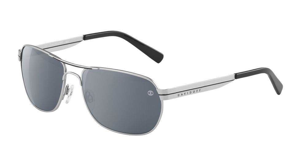 Davidoff 97331 Bifocal Prescription Sunglasses - Silver Frame and Grey Silver Lens 97331-110BI