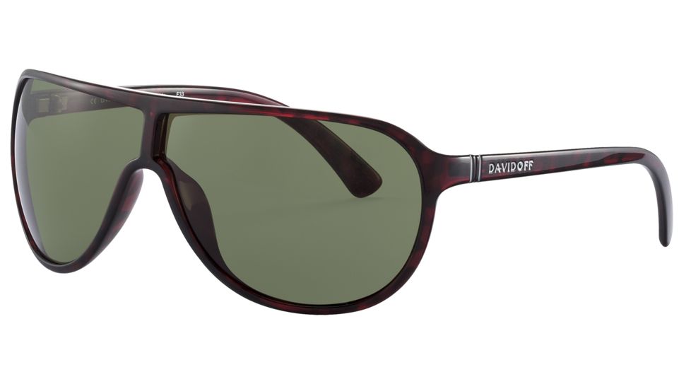 Davidoff 97607 Progressive Prescription Sunglasses - Red Frame and Grey Green Lens 97607-210PR