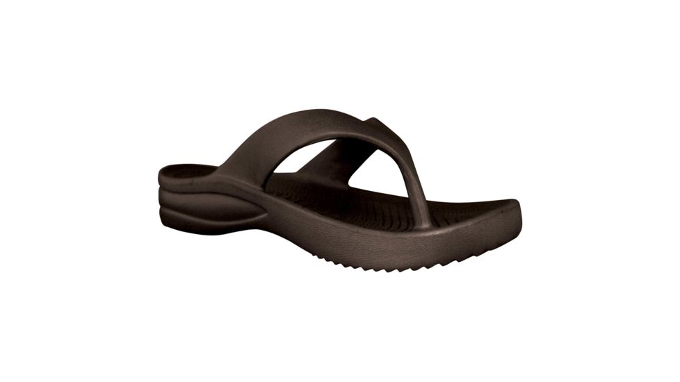 DAWGS Womens Flip Flops, Dark Brown, 8