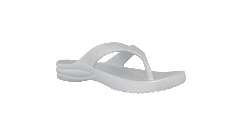 DAWGS Womens Flip Flops, White, 10