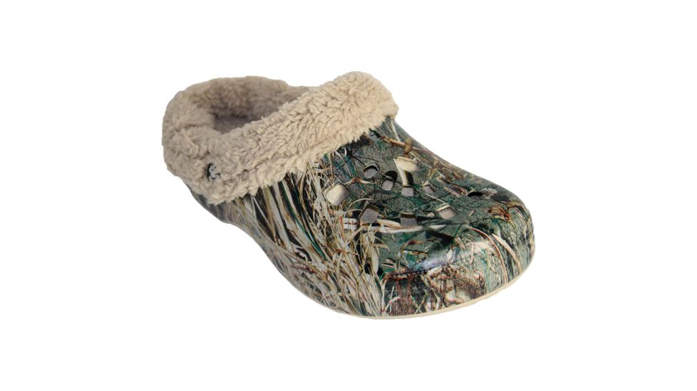 Mossy Oak Womens FleeceDawgs Clogs, Duck Blind, 5-6