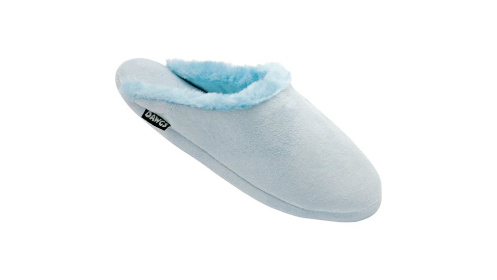 Womens Foam Slide Scuff Slippers, Baby Blue, 5-6