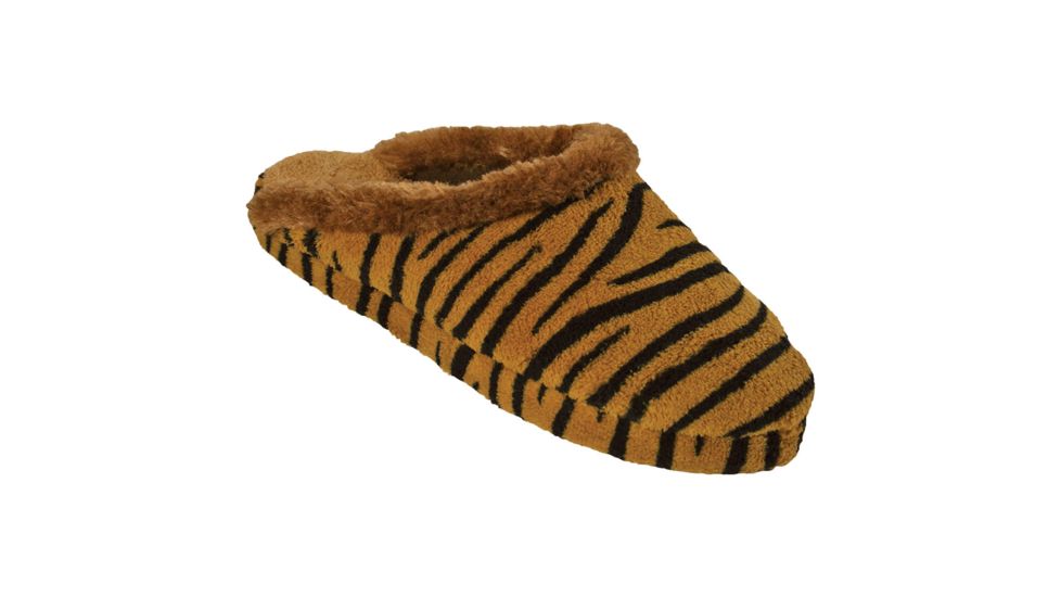 Womens Foam Slide Scuff Slippers, Tiger, 5-6