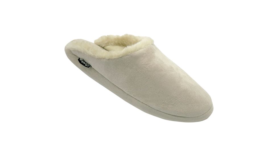 Womens Foam Slide Scuff Slippers, Tan, 9-10