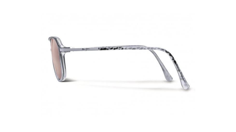 Maui Jim Dawn Patrol Sunglasses w/ Grey Fade Frame and Maui Rose Lenses - R223-11, Side View