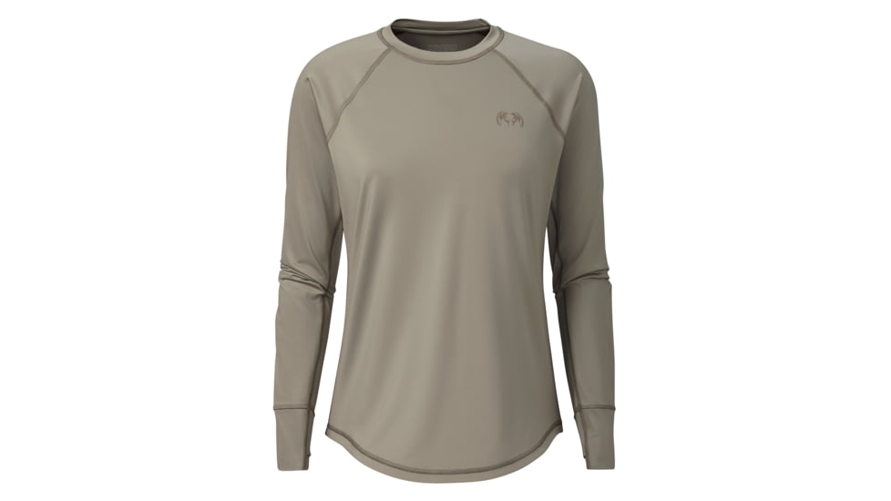 KUIU Gila Long Sleeves Crew Hunting Shirt - Women's, Bone, XL, Adult, Female, 7583863767198