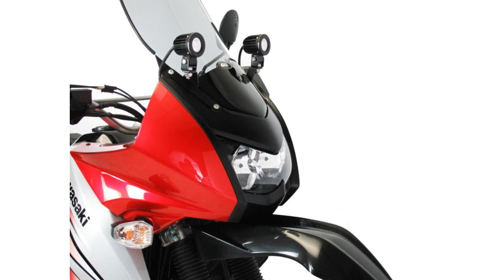 Denali Electronics Driving Light Mount for Kawasaki KLR650E 08-18 Upper Mount, Black, One Size, twt-lah-08-003-100