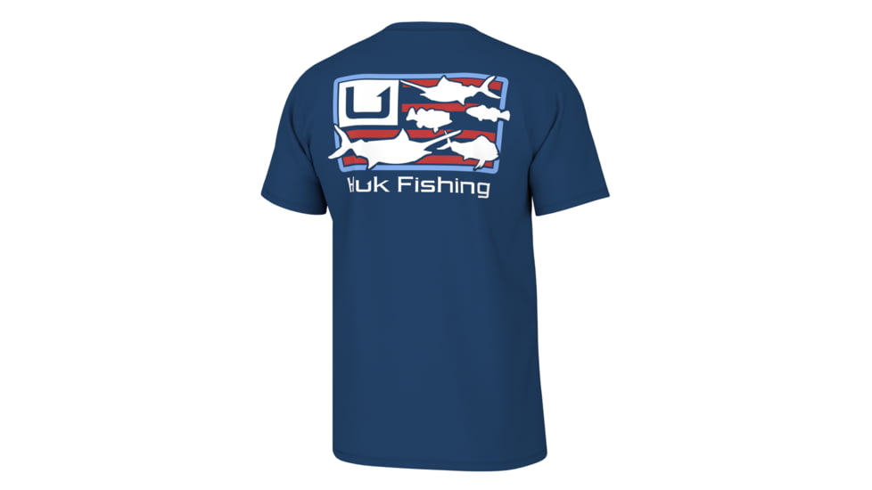 HUK Performance Fishing Huk Trophy Flag Short Sleeve Shirt Set Sail 2XL 7D1E1A21, ATH1000499489XXL