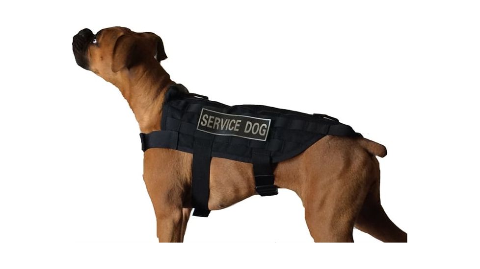 DDT Sgt Stubby K-9 Vest, 20-26 Chest, Black, Small, 52410