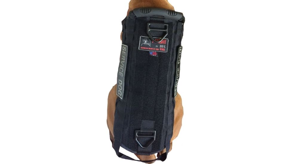 DDT Sgt Stubby K-9 Vest, 20-26 Chest, Black, Small, 52410