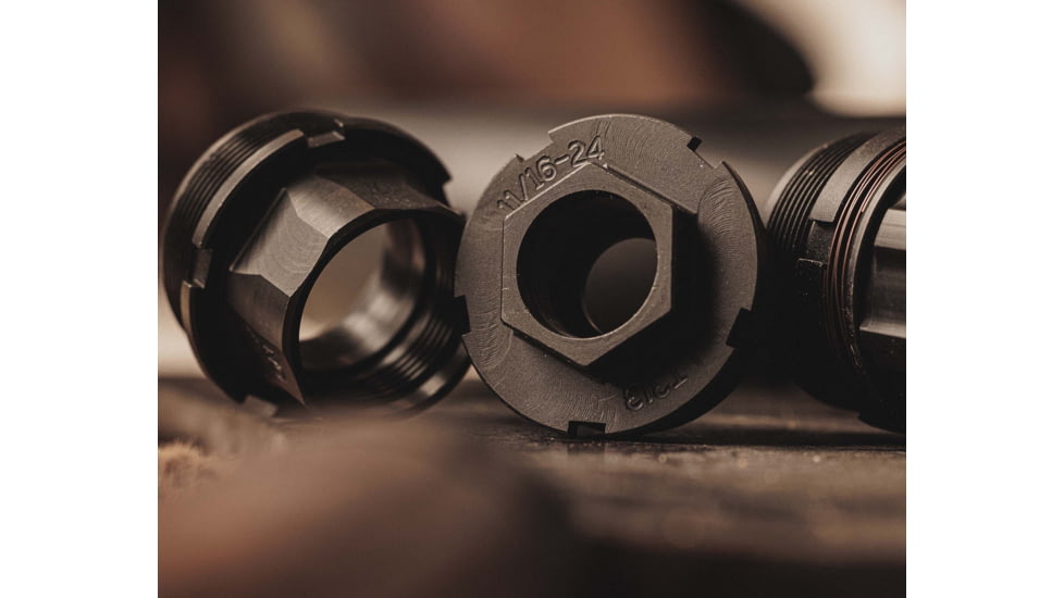 Dead Air Armament Hub Fixed Mount Muzzle Device, 3/4-24 Thread, Black, LT303
