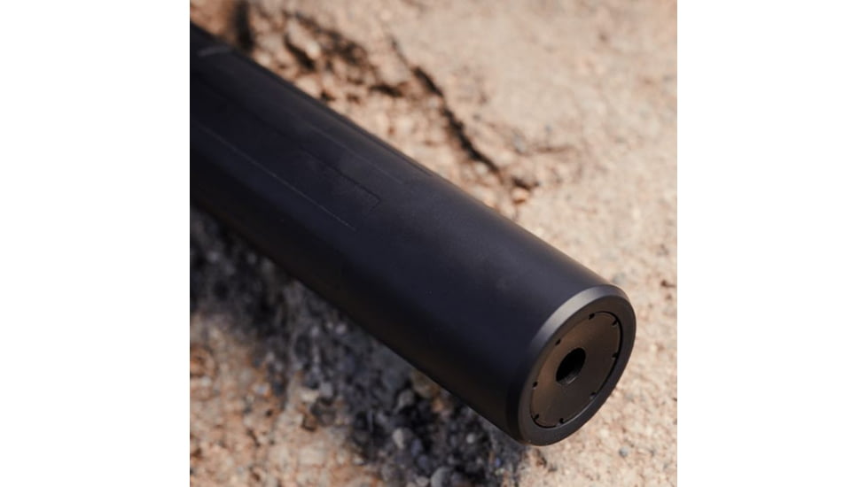 Dead Air Silencers Nomax 33 .33XC XEMAX .338 Lapua Magnum Suppressor w/MB, 5/8x24, 1.75x9.1 in, Silver, 100000231688