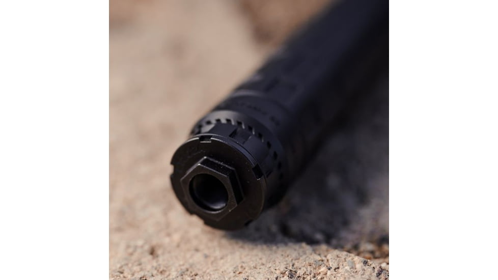 Dead Air Silencers Nomax 33 .33XC XEMAX .338 Lapua Magnum Suppressor w/MB, 5/8x24, 1.75x9.1 in, Silver, 100000231688