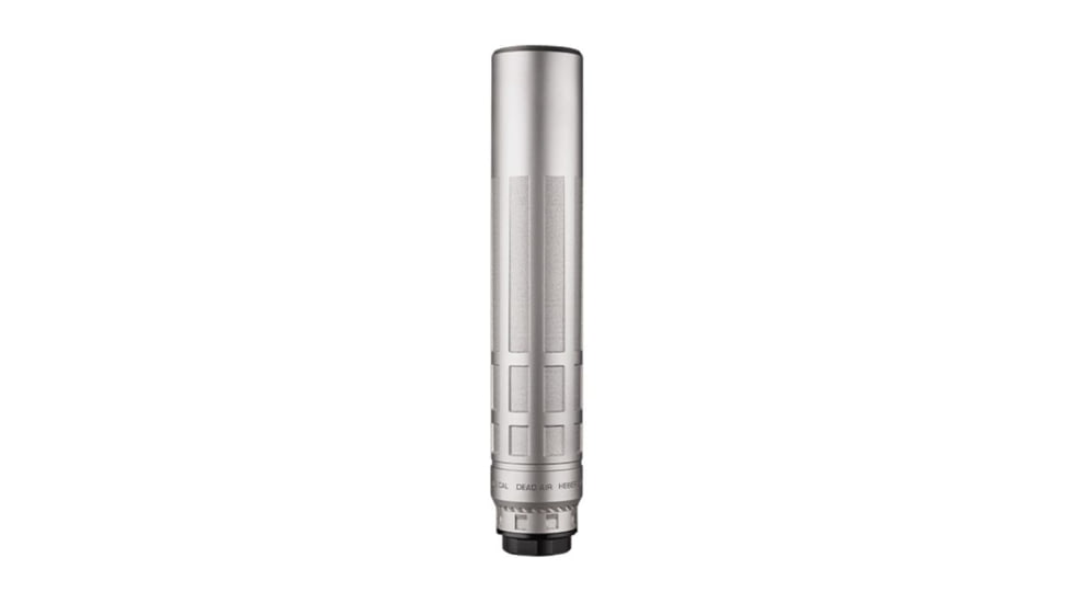Dead Air Silencers Nomax 33 .33XC XEMAX .338 Lapua Magnum Suppressor w/MB, 5/8x24, 1.75x9.1 in, Silver, 100000231688