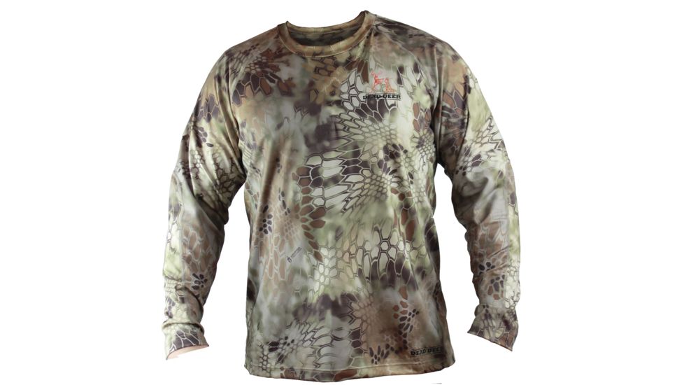 Dead Deer Mens Core Long Sleeve Crew,Highlander,Small DDAPLSTEES