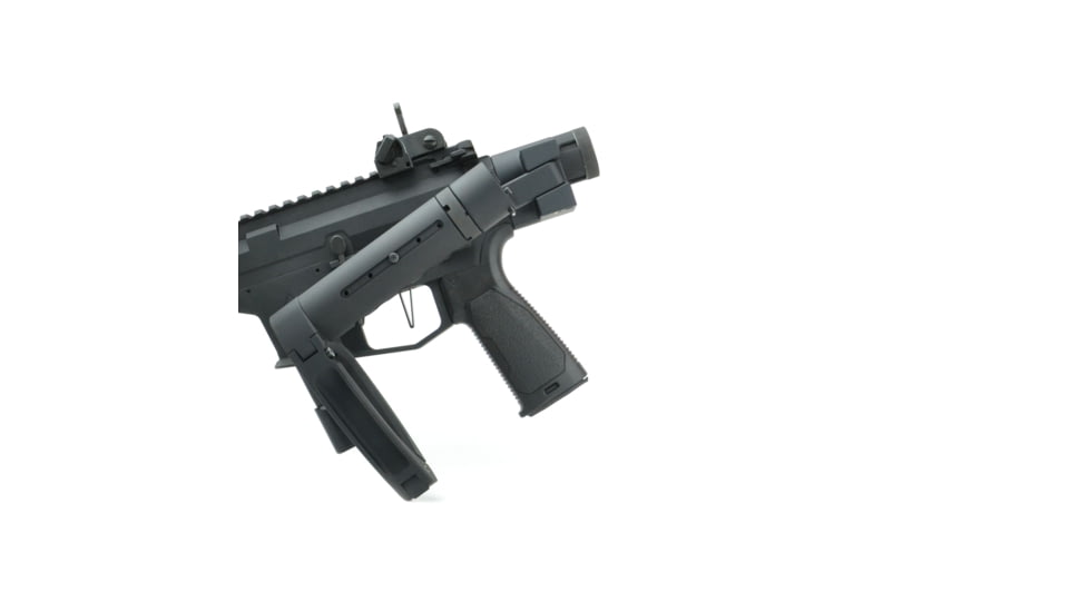 Dead Foot Arms Modified Cycle System, 9mm, Black Nitiride Bolt Carrier Group, Left Side Folding Stock Adapter, Black Anodized, 78713