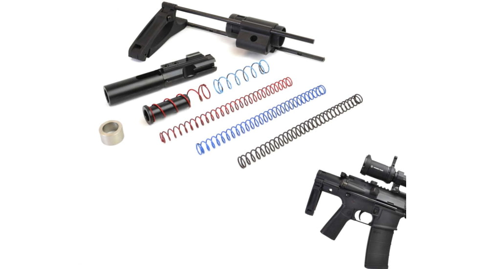 Dead Foot Arms Subcompact Weapon 2.5in Tailhook Brace for 9mm AR Platform Pistols Gen 2, Black Anodized, 80015