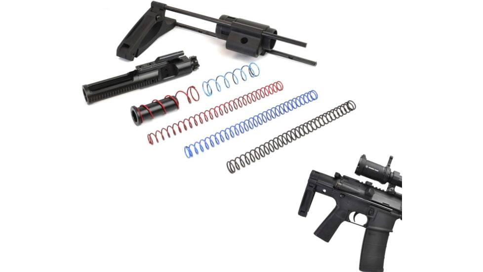 Dead Foot Arms Subcompact Weapon 2.5in Tailhook Brace for Rifle Caliber AR Platform Pistols Gen 2, Black Anodized, 80020