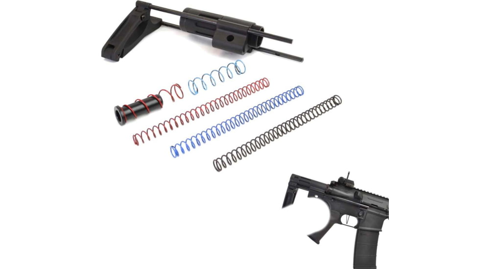 Dead Foot Arms Subcompact Weapon 4in Tailhook Brace for Rifle Caliber AR Platform Pistols Gen 2, Black Anodized, 80040