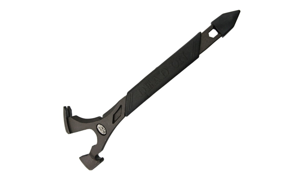 Dead On Tools Annihilator Wrecking Bar, 14 1/4in Overall, Black Heavy Forged Steel Construction With Black Rubber Grip, AN14