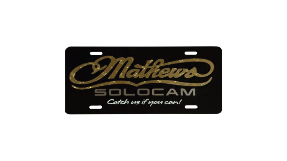 Decals With Distinction Mathews License Plate, Black JCPLATE