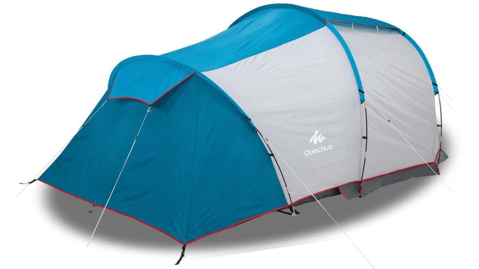 Decathlon Arpenaz Waterproof Family Camping Tent, Light Gray, 4 Person, 2611395