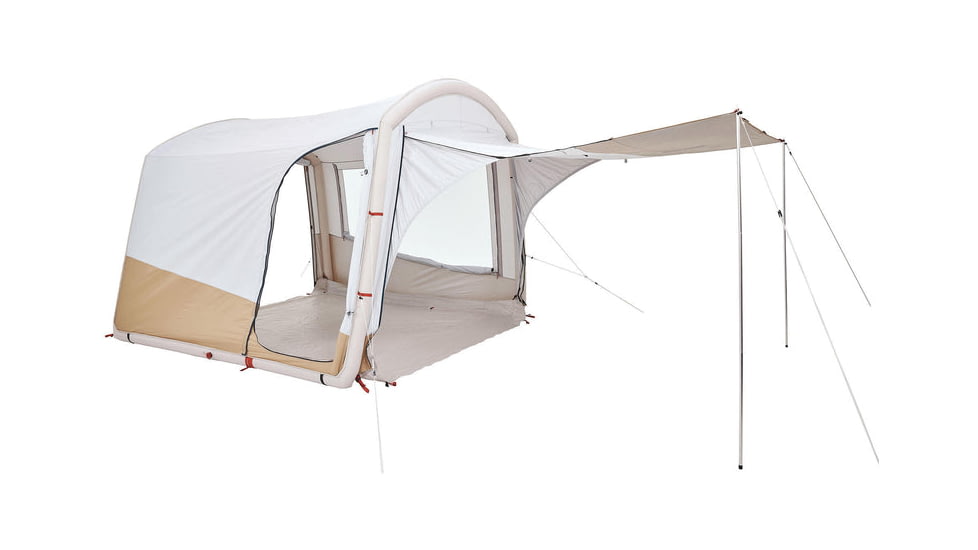 Decathlon Quechua Air Seconds Inflatable Waterproof Camping Living Room, Khaki, 6 Person, 4006585