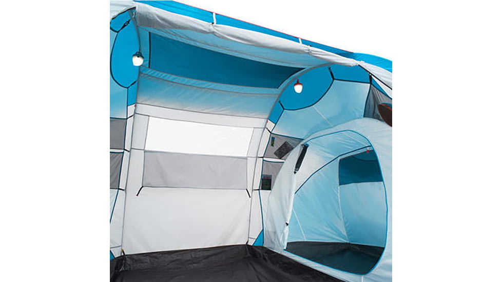 Decathlon Quechua Waterproof Family Camping Tent, 2 Rooms, Blue, 4 Person, 4006569
