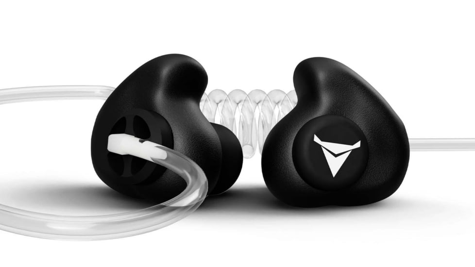 Decibullz Custom Moldable Surveillance Earpieces w/Awareness, Black, RTL-RDO-AWA-BLK