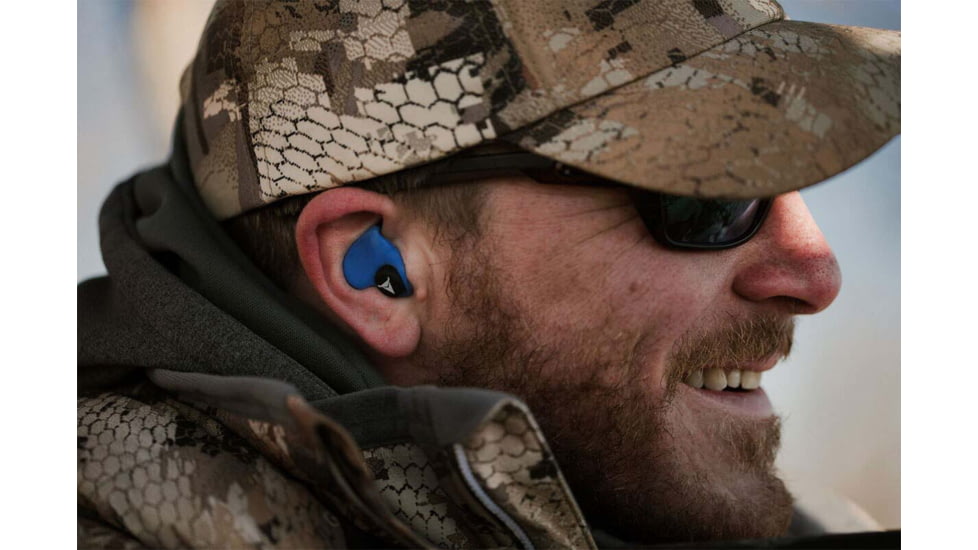 Decibullz Custom Molded Earplugs, Blue, Standard, PLG1-BLU