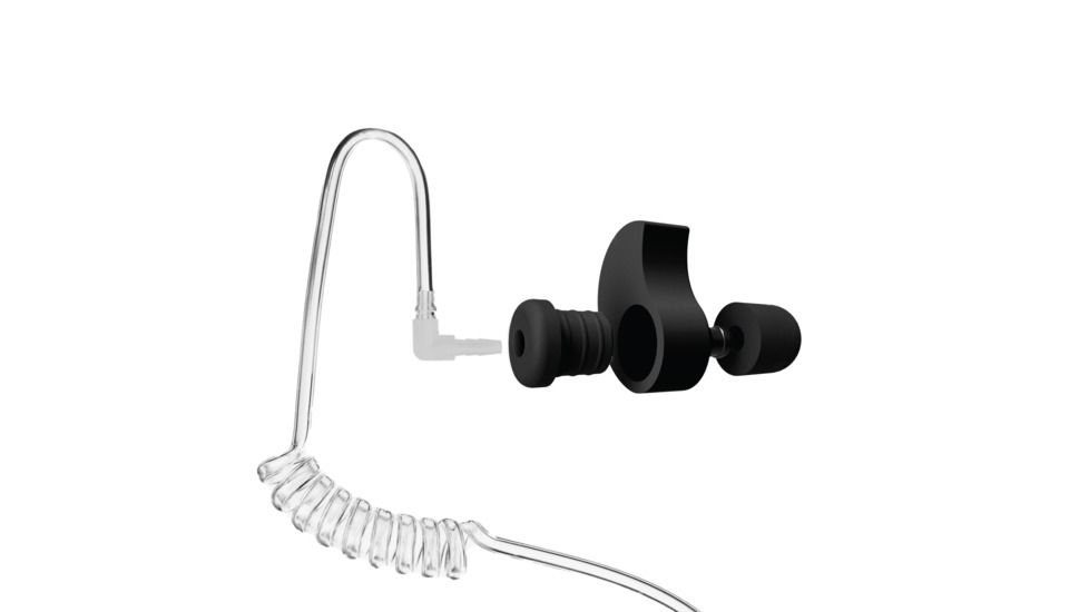 Decibullz Security Radio Earpiece Adapter, Black, RTL-RDO-ISO-BLK