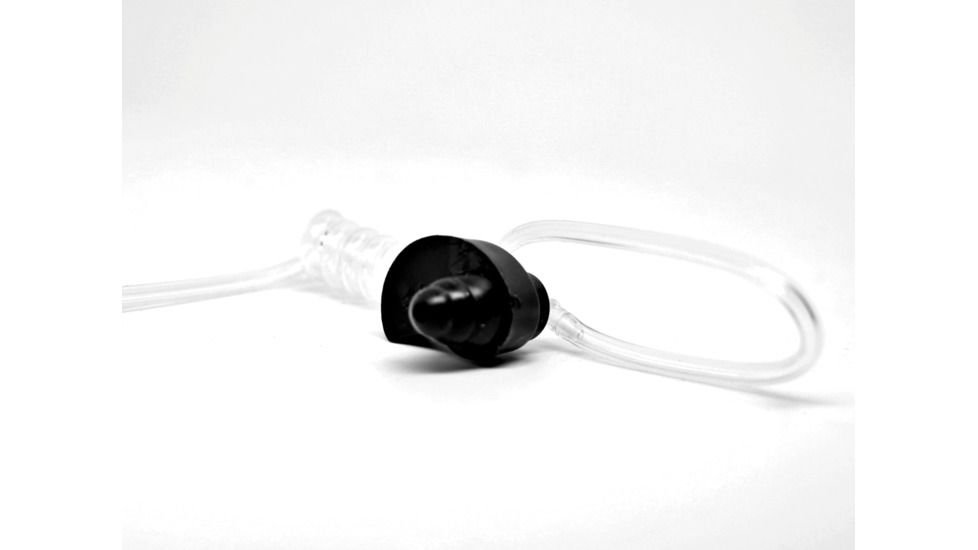 Decibullz Security Radio Earpiece Adapter, Black, RTL-RDO-ISO-BLK
