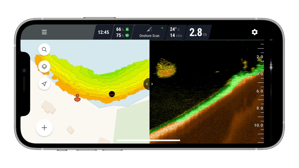 Mark your favorite fishing spots and other points of interest with ease and access them anytime through the app. You can also swap through a variety of color palettes and customize icons for a personalized experience.
