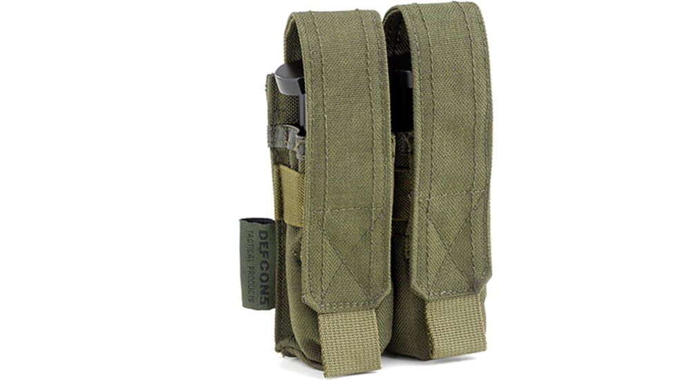 Defcon 5 9mm Double Pistol Pouch, OD Green, D5-PM02 OD