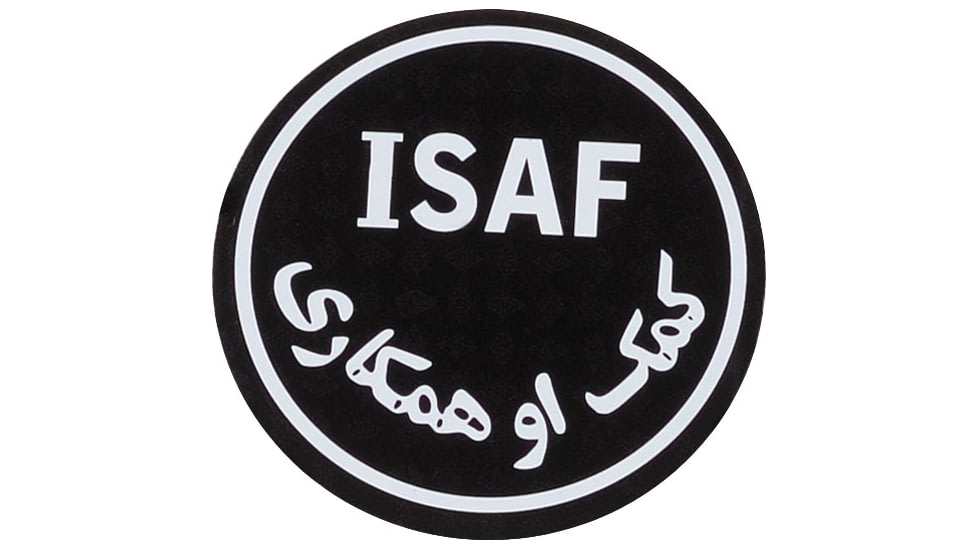 Defcon 5 Infra Red Isaf Patch, Black, D5-FLAG-00232