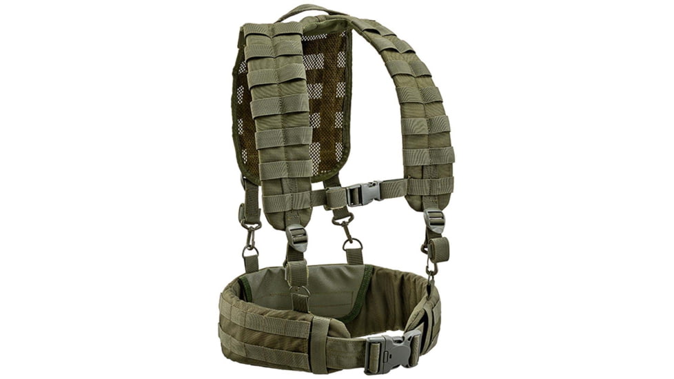 Defcon 5 Load Bearing Belt with Harness, OD Green, Small/Medium, D5-2029 OD S/M