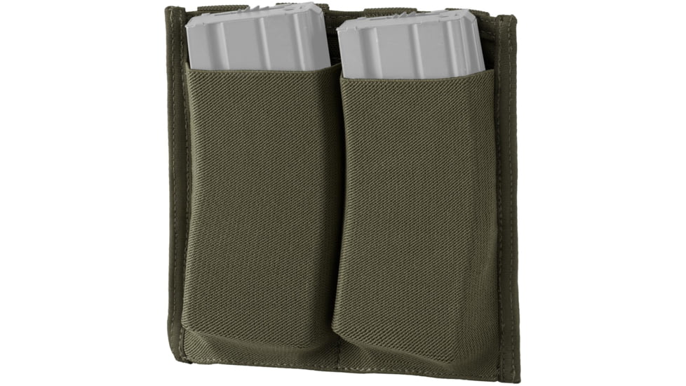 Defcon 5 Low Profile Elastic 5.56 Double Magazine Pouch, OD Green, D5-M4LPDP OD